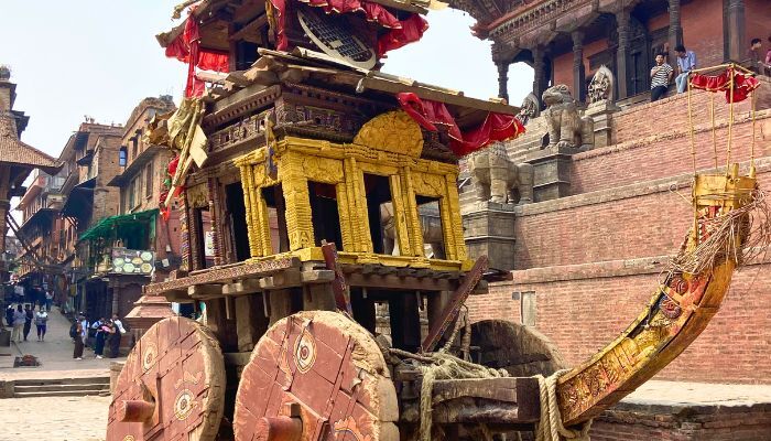 Ancient cart at Bhaktapur Nepal
