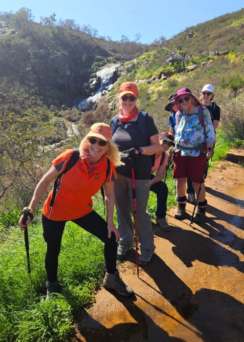 Get a taste _ Happy hikers enjoying a beautiful day