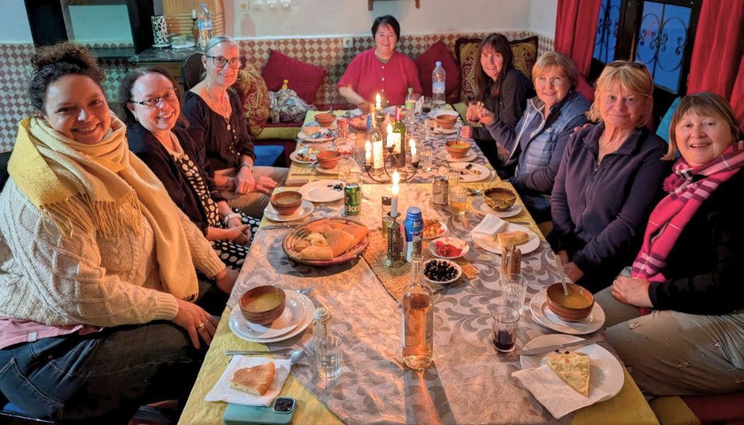Sampling Moroccan cuisine